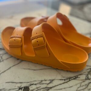 Birkenstock Women's Arizona Essentials EVA Sandals, Papaya, 9